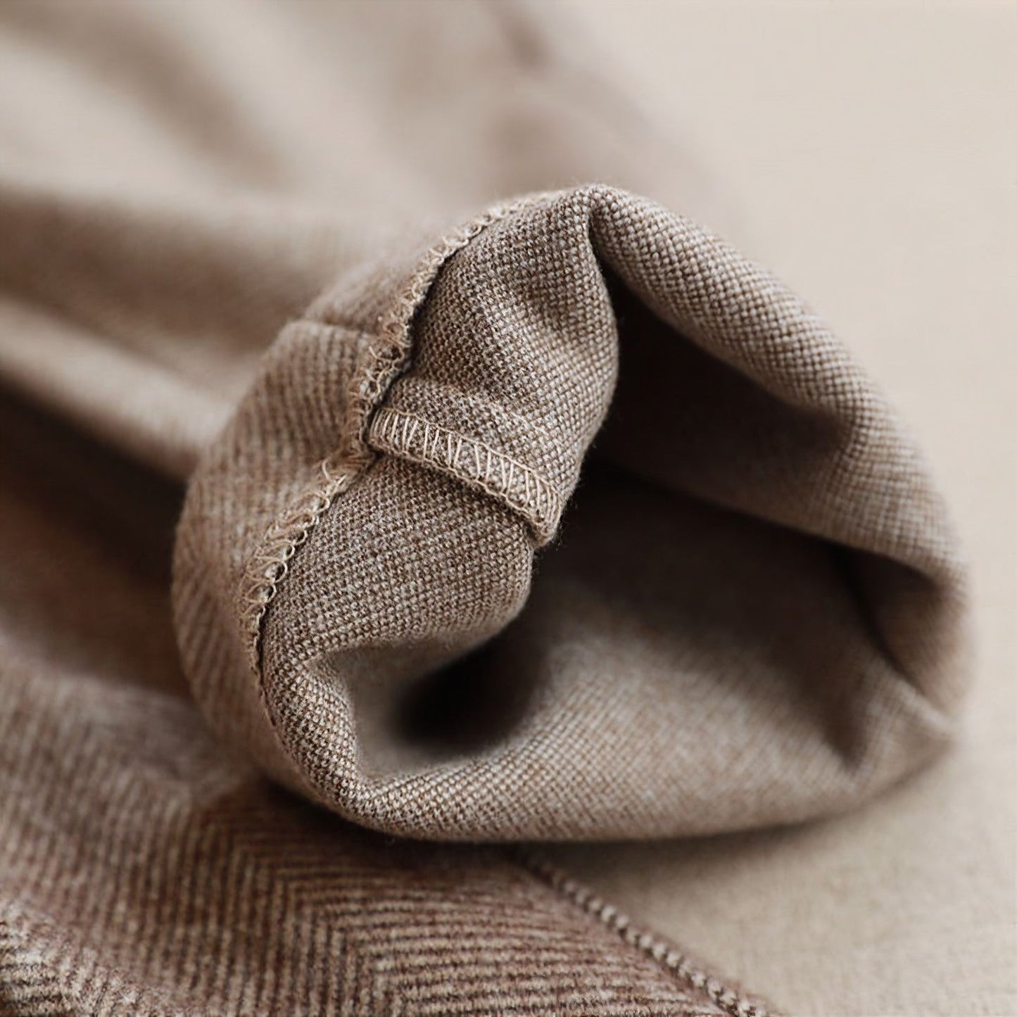 Tailored Pure Wool Elegant Trousers