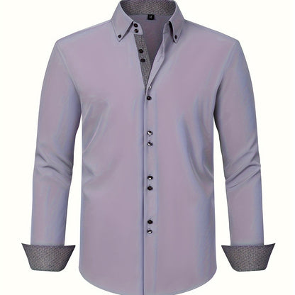 Alberto | Lightweight Elegant Shirt with Contrast Details