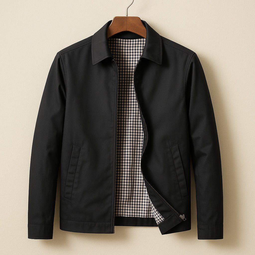 Sevanno | Men’s Lightweight Plaid-Lined Jacket
