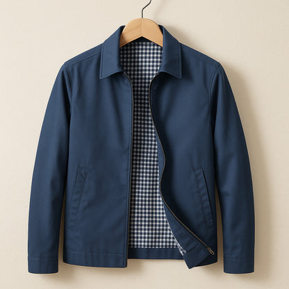 Sevanno | Men’s Lightweight Plaid-Lined Jacket