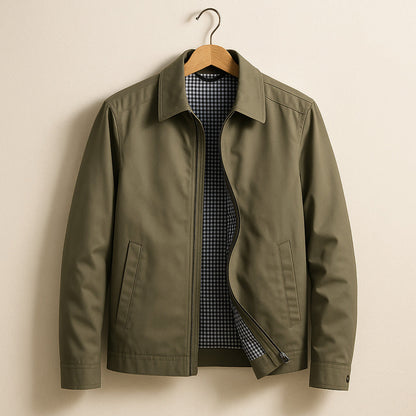 Sevanno | Men’s Lightweight Plaid-Lined Jacket