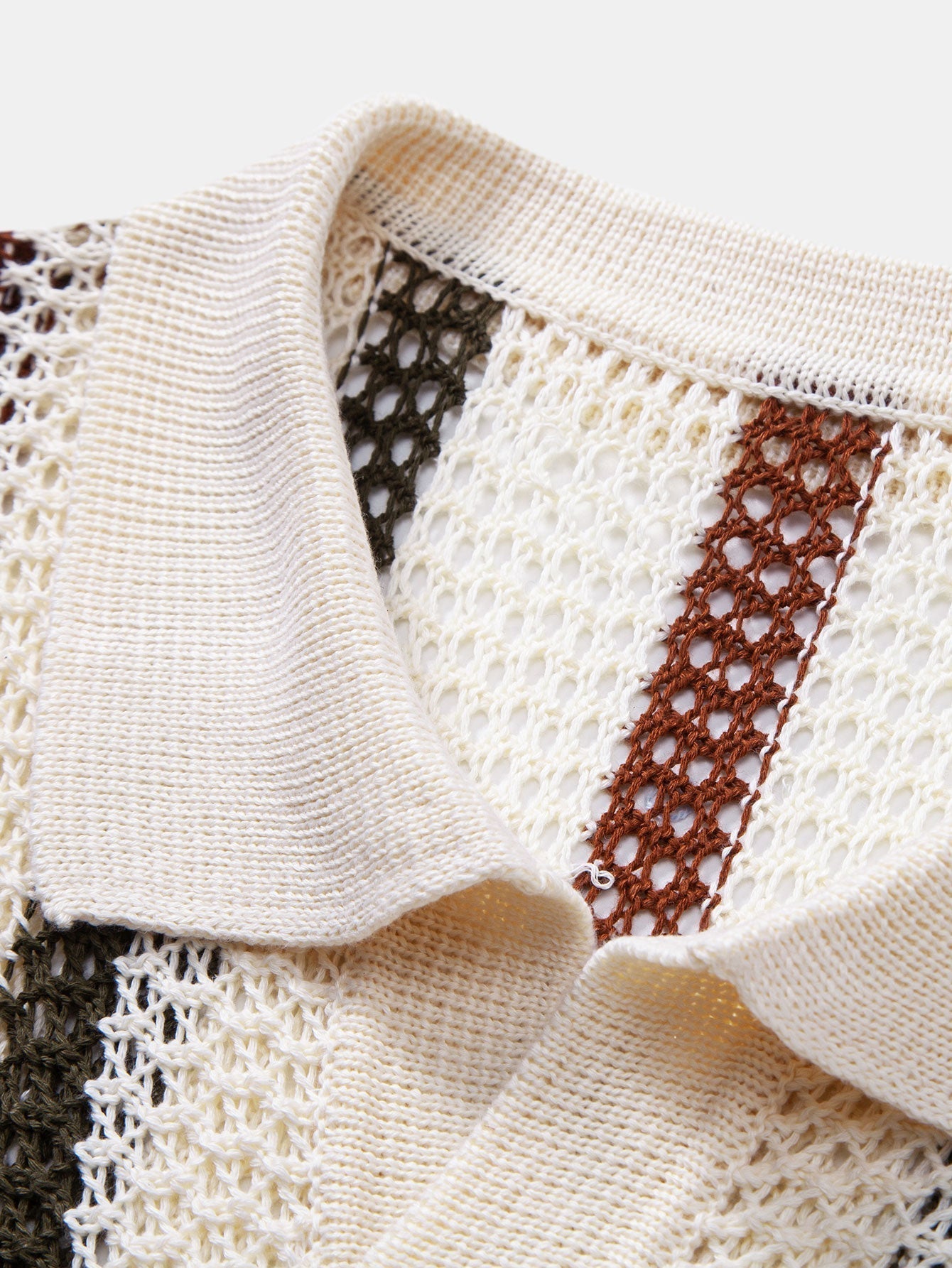 Sevanno | Crochet Polo & Straight Linen Trousers