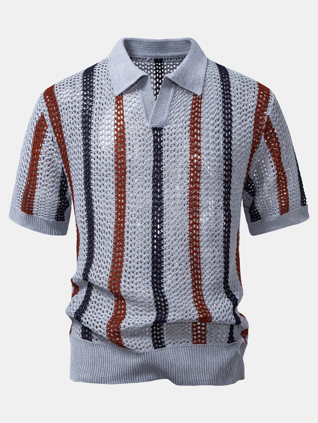 Sevanno | Crochet Polo & Straight Linen Trousers