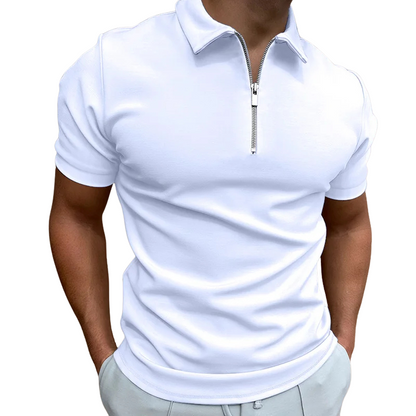 Gregorio | Modern Half-Zip Polo