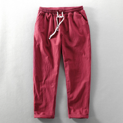 Sevanno | Men’s Relaxed-Fit Linen Trousers