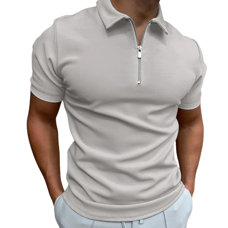 Gregorio | Modern Half-Zip Polo