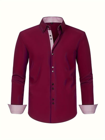 Alberto | Lightweight Elegant Shirt with Contrast Details