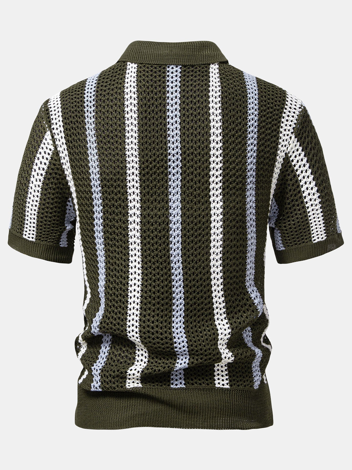 Sevanno | Crochet Polo & Straight Linen Trousers