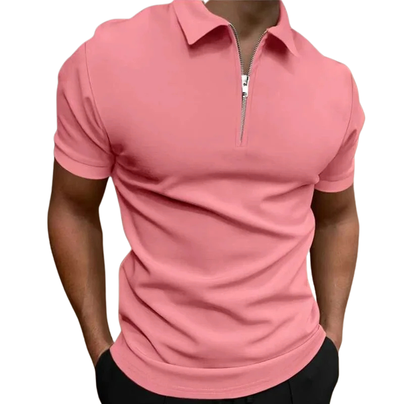 Gregorio | Modern Half-Zip Polo