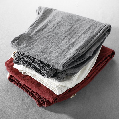 Sevanno | Men’s Relaxed-Fit Linen Trousers