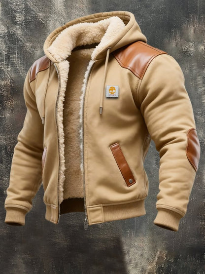 Sevanno | Vintage Suede Hooded Jacket