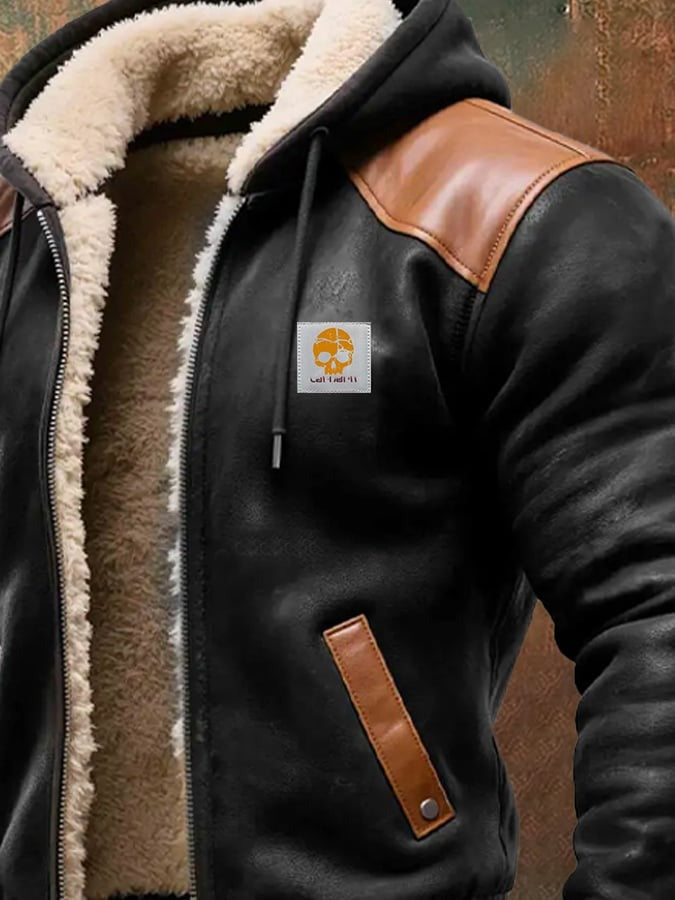 Sevanno | Vintage Suede Hooded Jacket