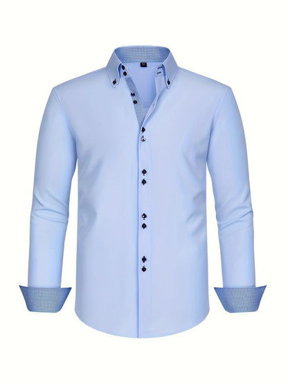 Alberto | Lightweight Elegant Shirt with Contrast Details