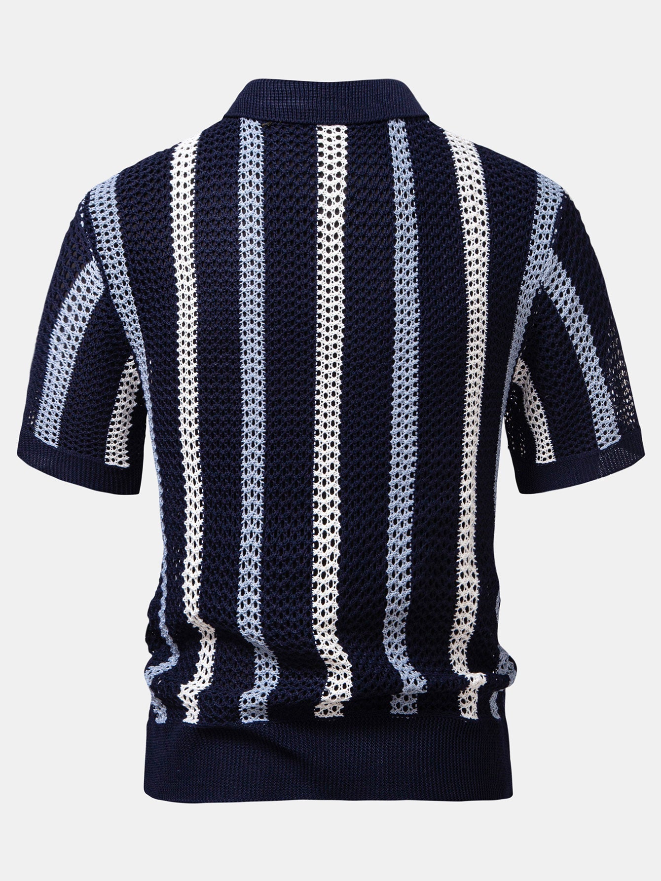Sevanno | Crochet Polo & Straight Linen Trousers