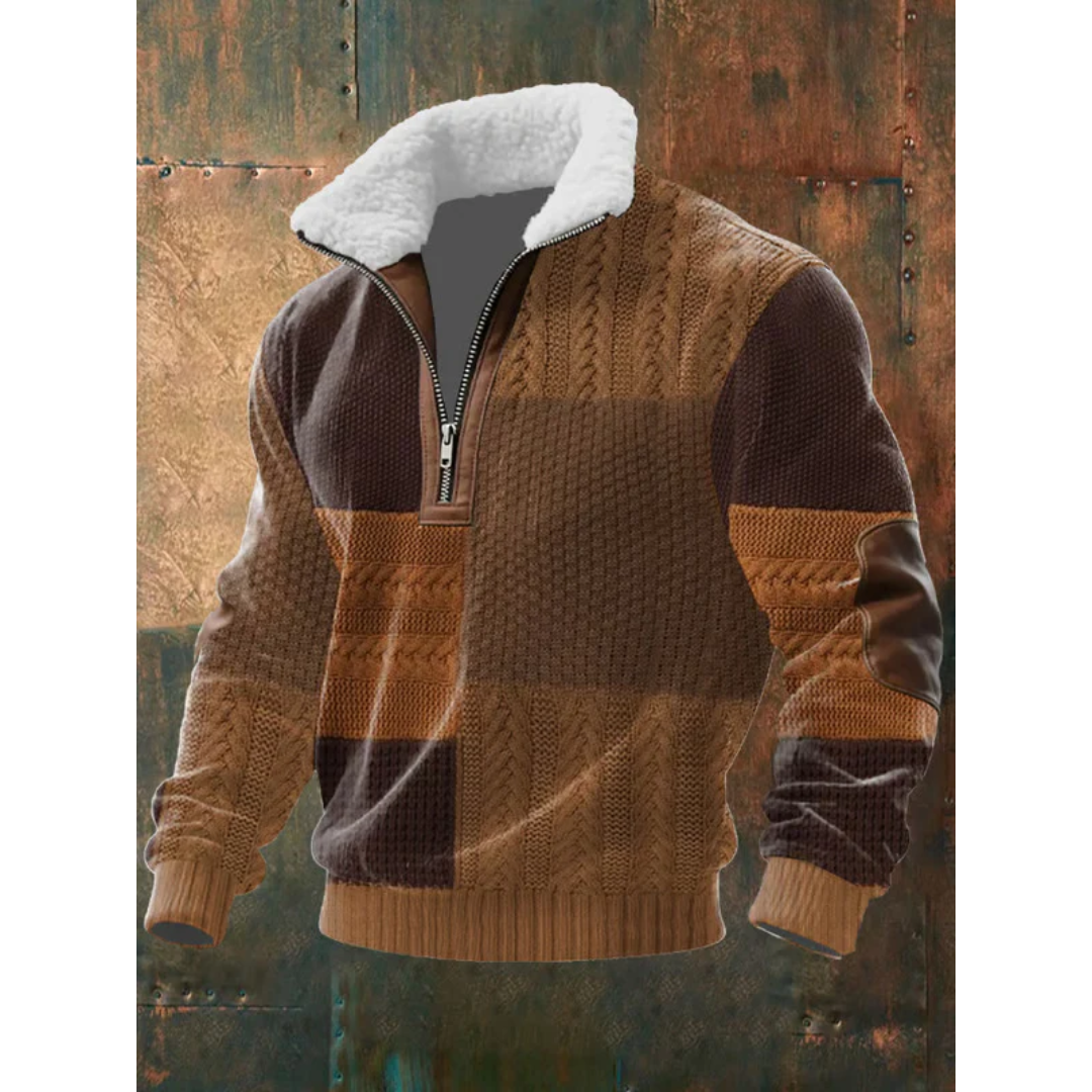 Sevanno | High-Neck Fleece Sweater