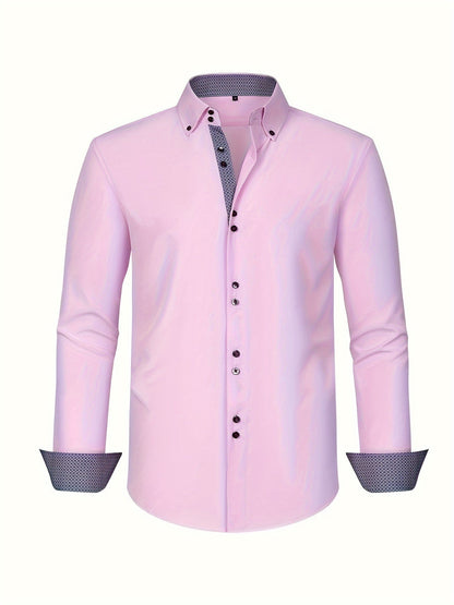 Alberto | Lightweight Elegant Shirt with Contrast Details