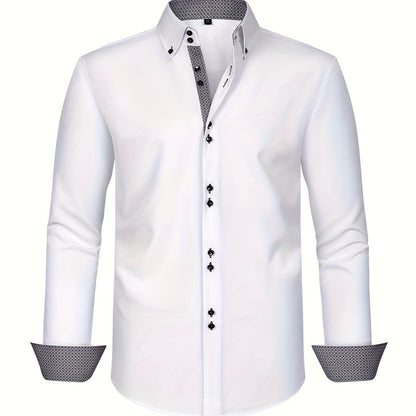 Alberto | Lightweight Elegant Shirt with Contrast Details