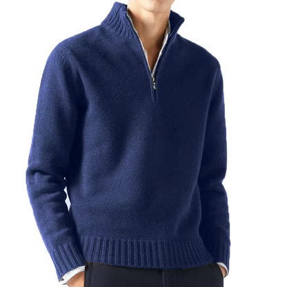 Sevanno | Men’s Wool Zip Turtleneck