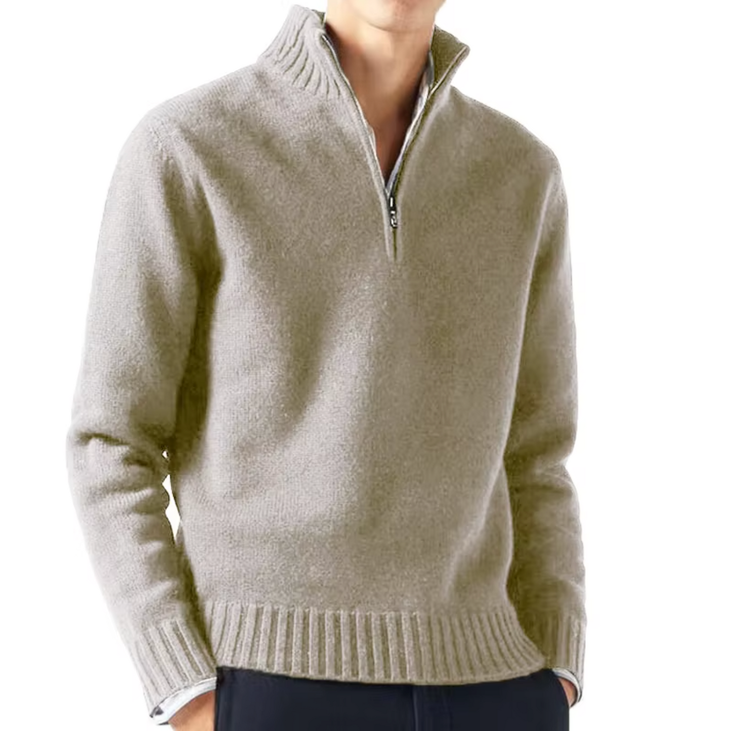 Sevanno | Men’s Wool Zip Turtleneck