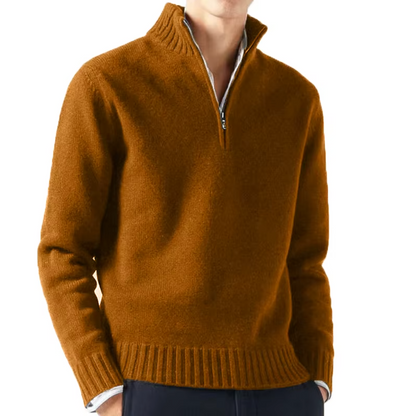 Sevanno | Men’s Wool Zip Turtleneck