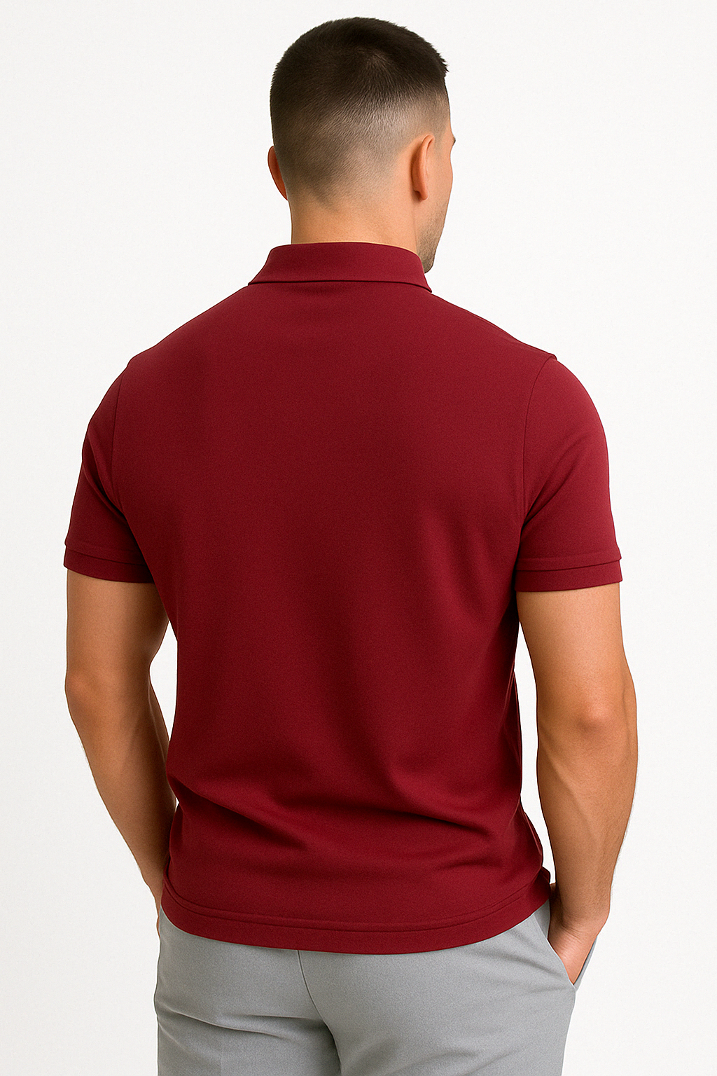 Gregorio | Modern Half-Zip Polo