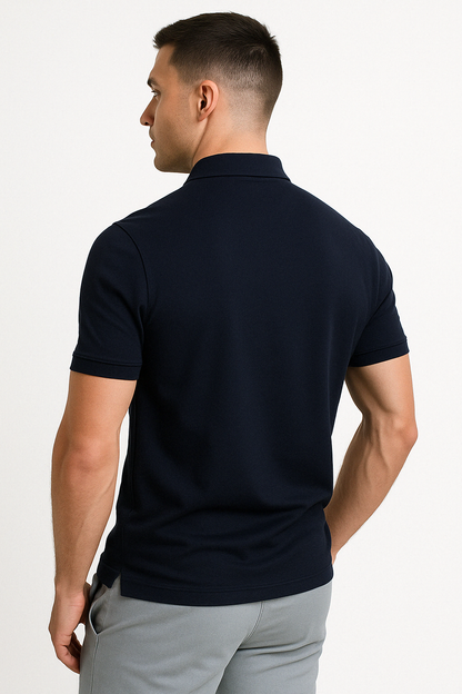 Gregorio | Modern Half-Zip Polo