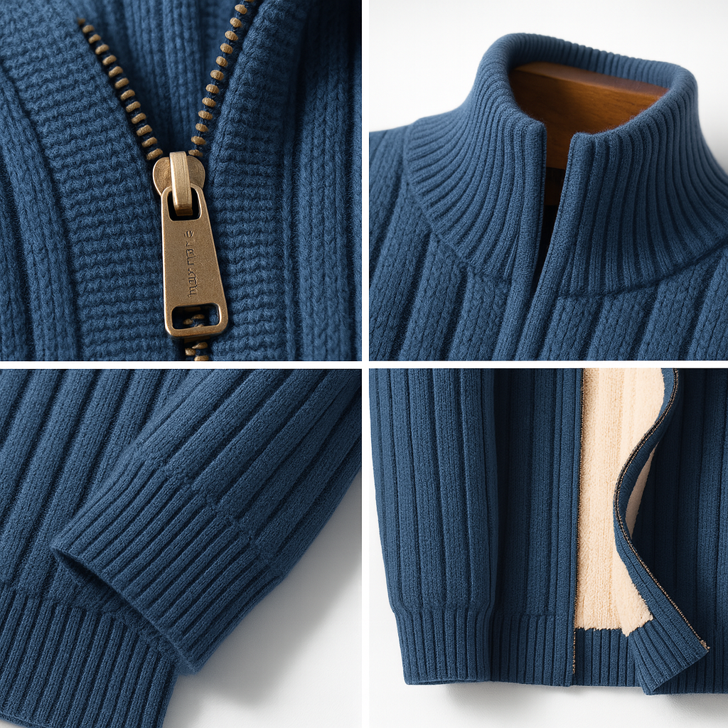 Sevanno | Classic Elegant Zip Cardigan