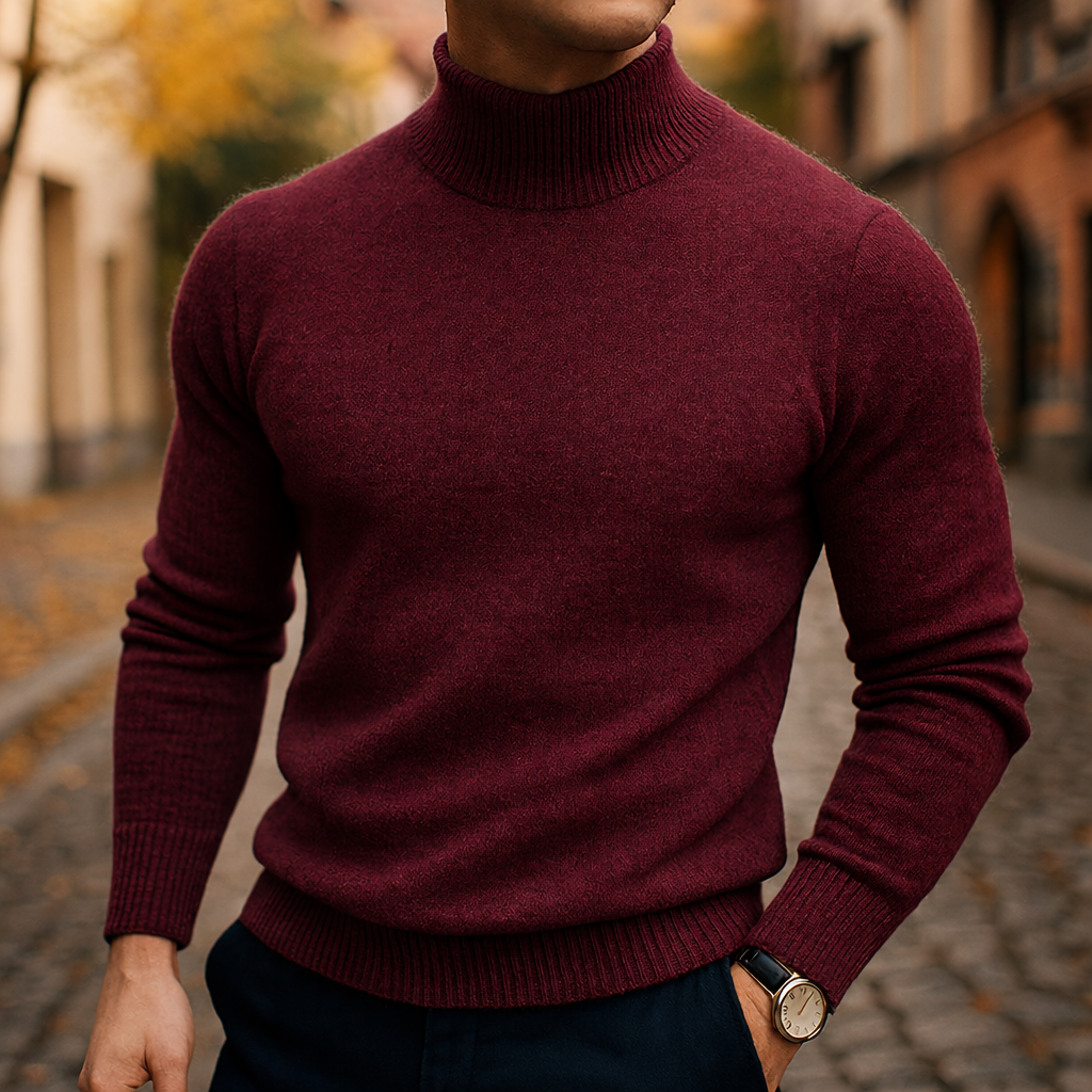 Sevanno | Men’s Wool Collar Sweater