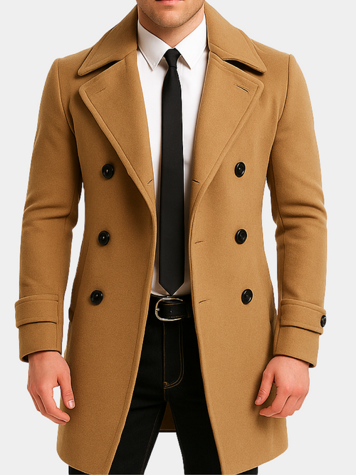 Sevanno | Double-Breasted Wool Coat