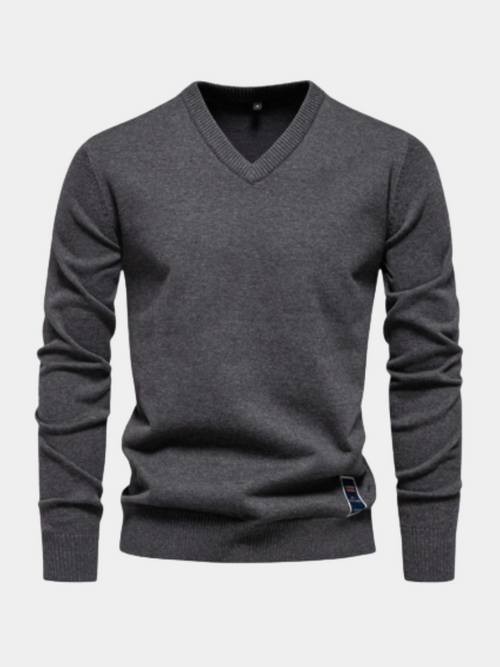 Sevanno | Cotton V-Neck Sweater