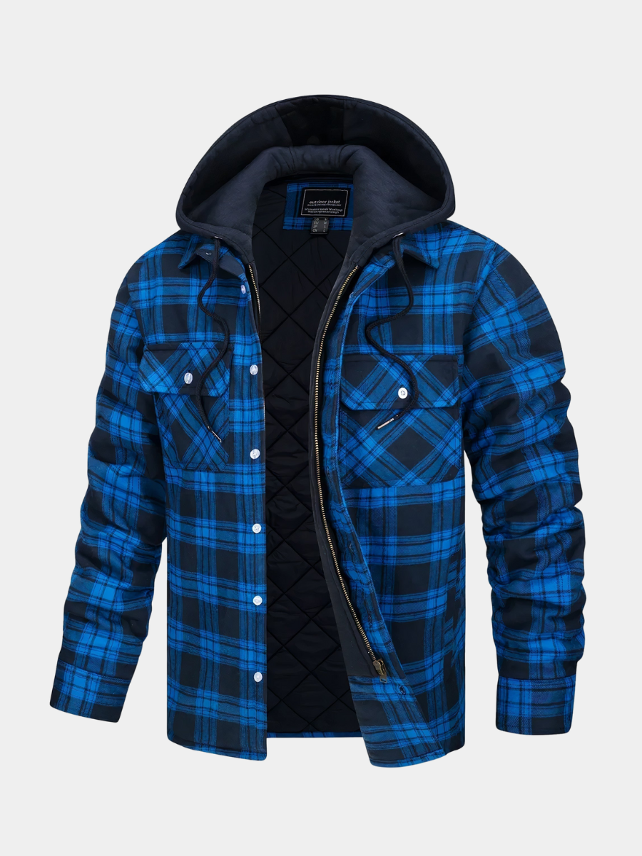 Sevanno | Plaid Hooded Jacket