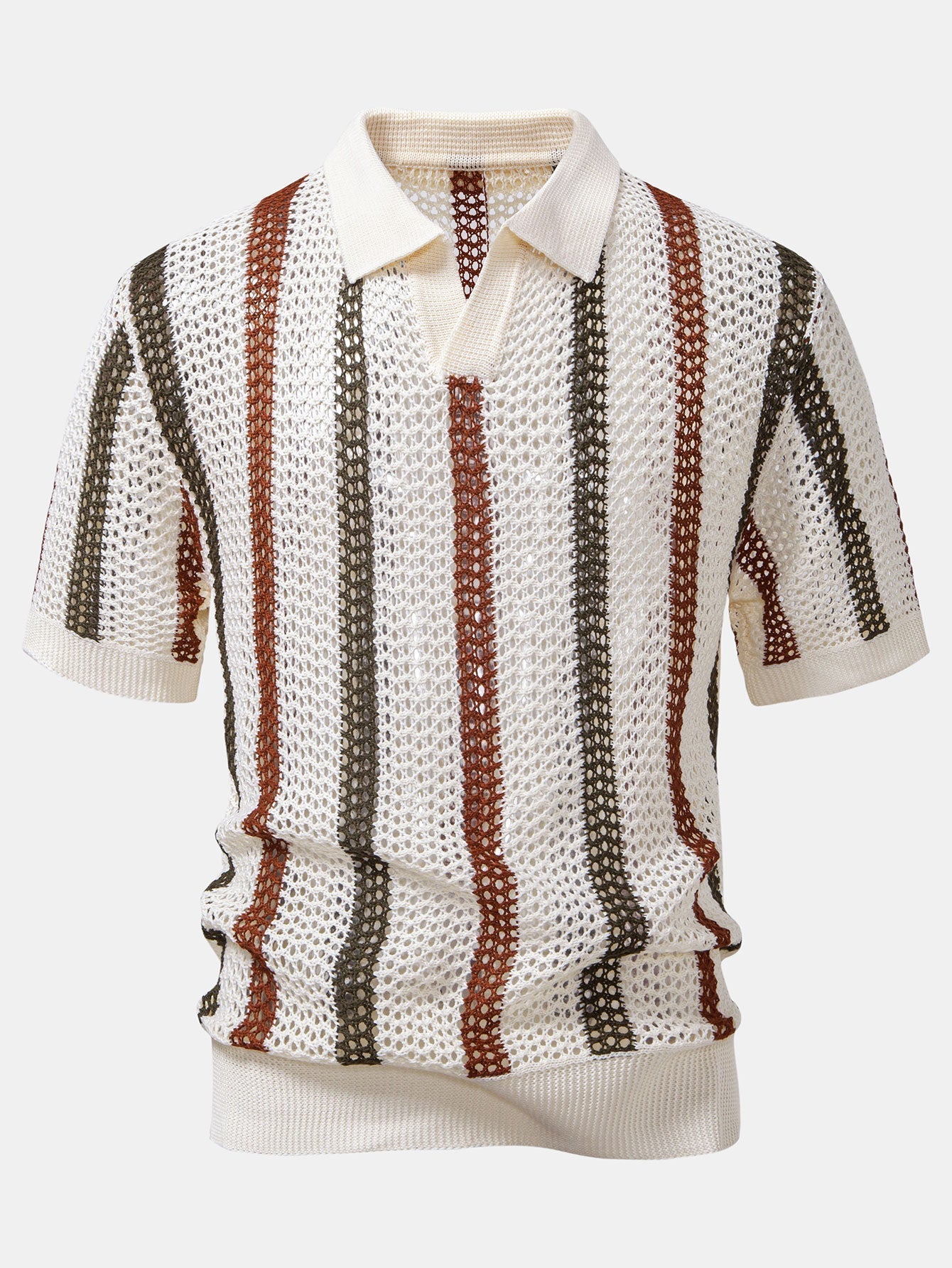 Sevanno | Crochet Polo & Straight Linen Trousers