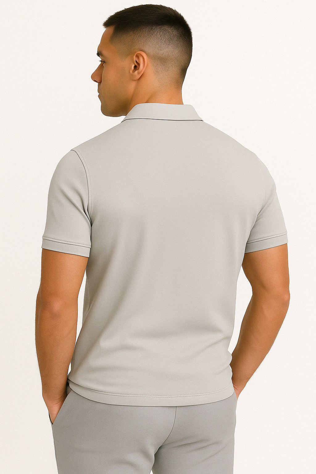 Gregorio | Modern Half-Zip Polo