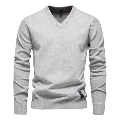 Sevanno | Cotton V-Neck Sweater