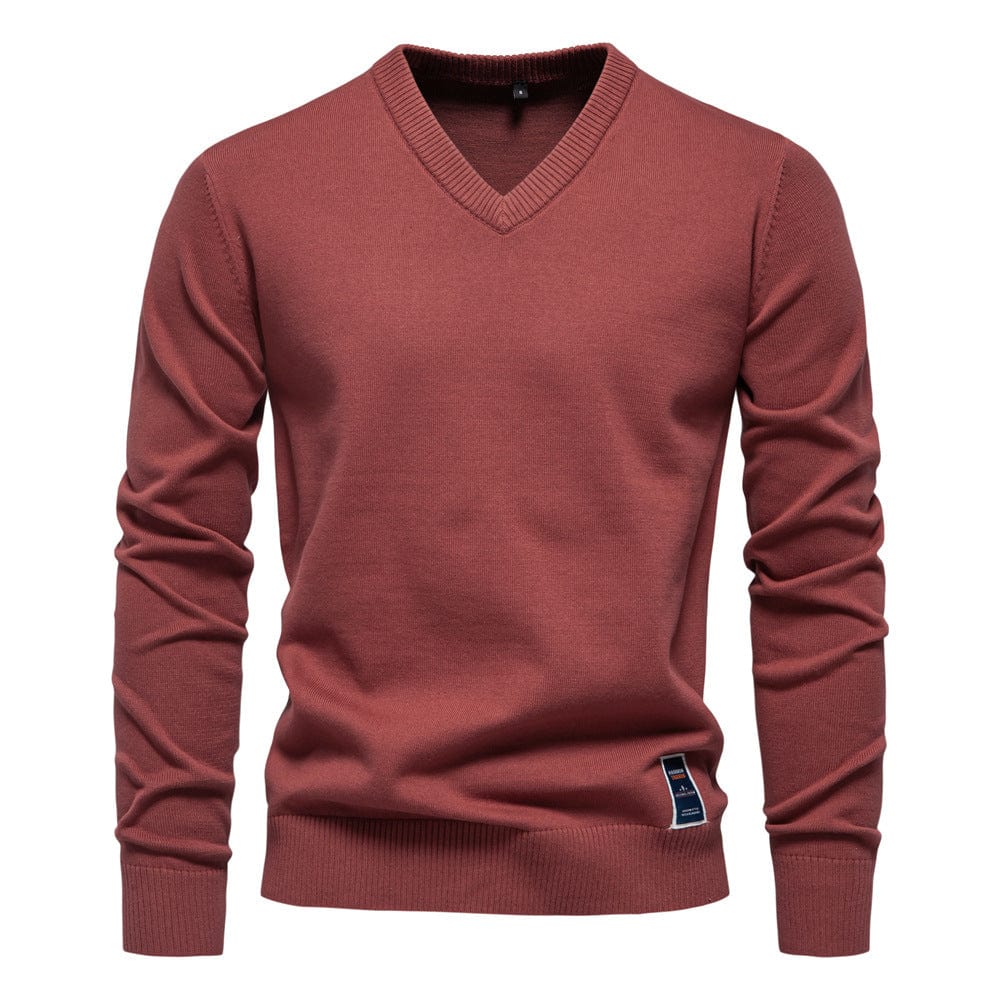 Sevanno | Cotton V-Neck Sweater