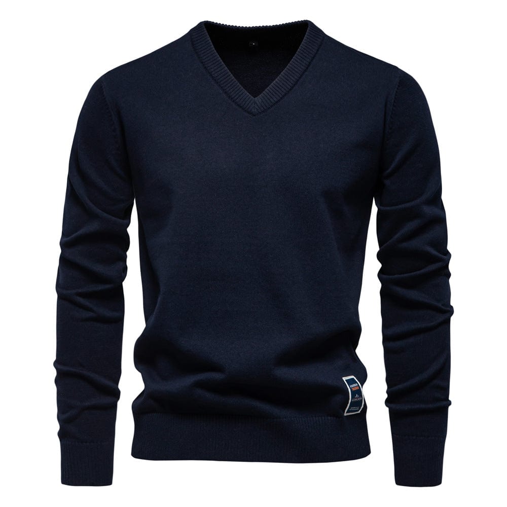 Sevanno | Cotton V-Neck Sweater