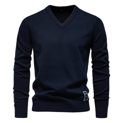 Sevanno | Cotton V-Neck Sweater
