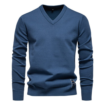 Sevanno | Cotton V-Neck Sweater