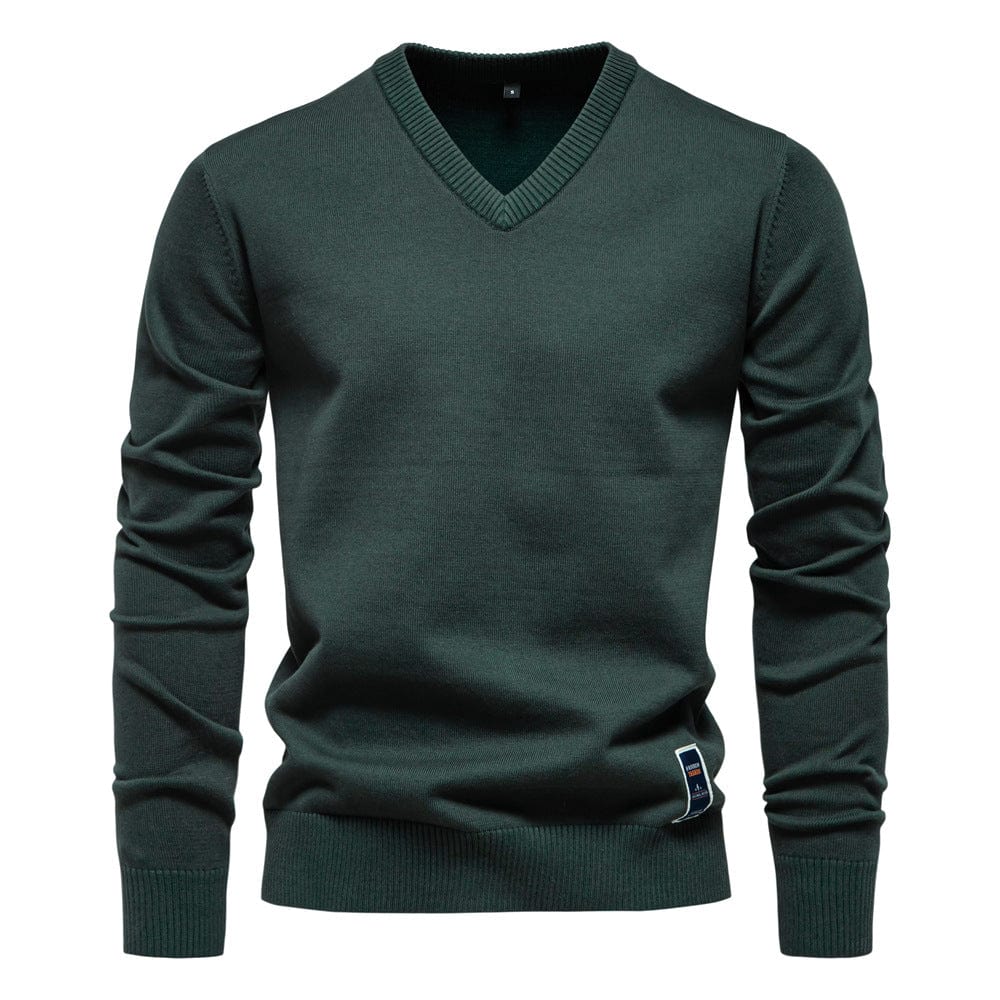 Sevanno | Cotton V-Neck Sweater