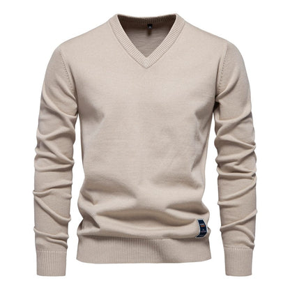 Sevanno | Cotton V-Neck Sweater