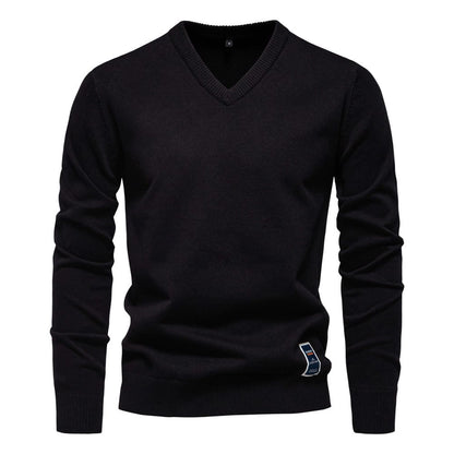 Sevanno | Cotton V-Neck Sweater