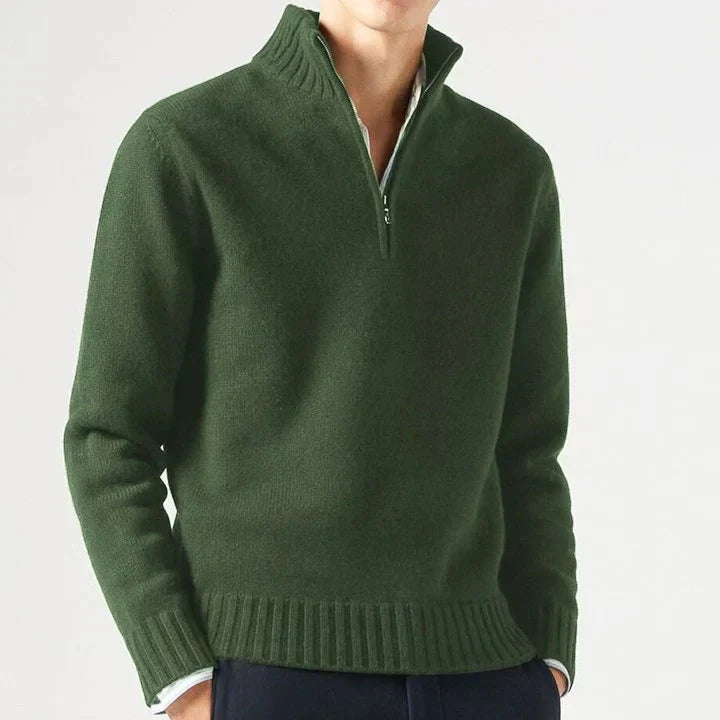 Sevanno | Men’s Wool Zip Turtleneck