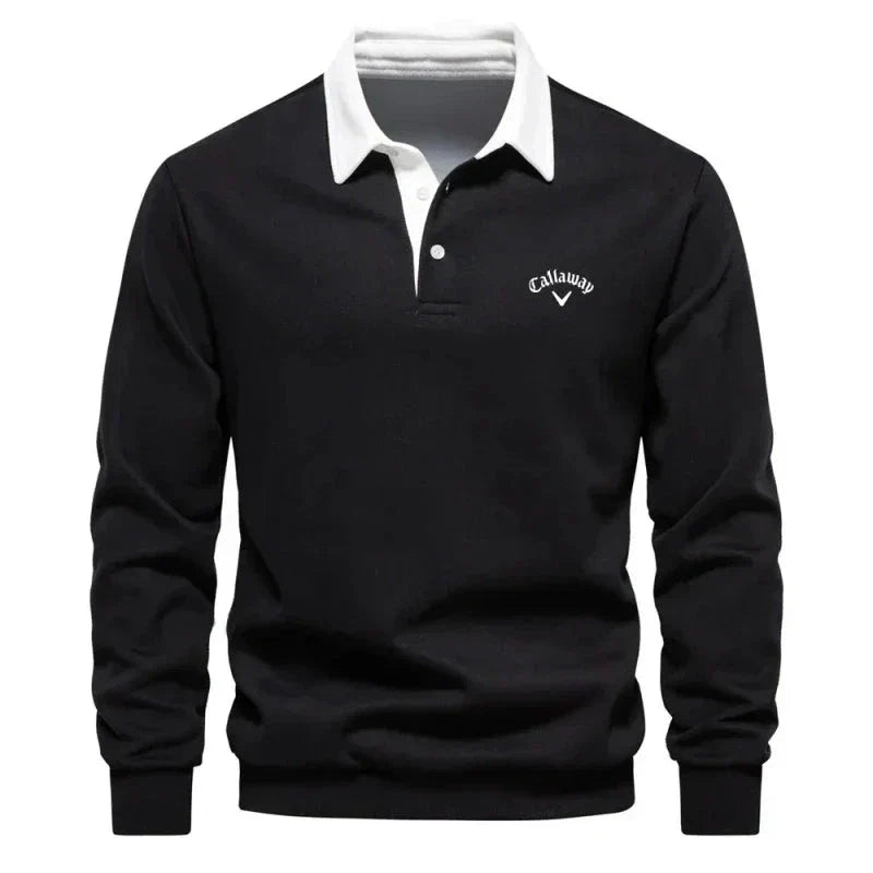 Sevanno | Polo Sweater with Refined Contrasts