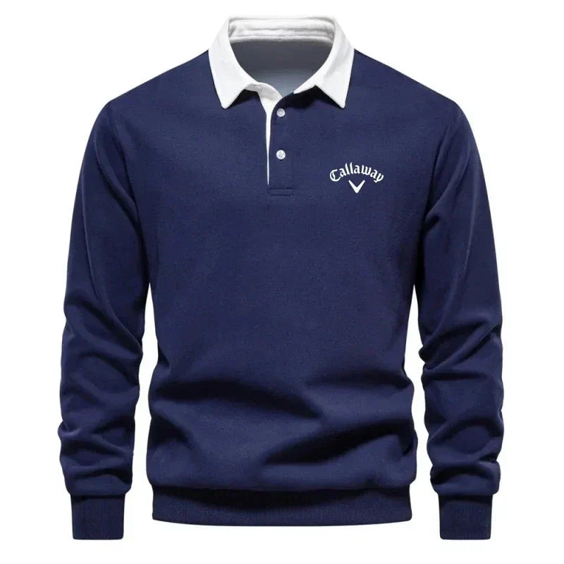 Sevanno | Polo Sweater with Refined Contrasts
