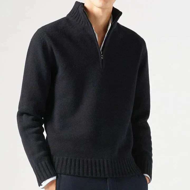 Sevanno | Men’s Wool Zip Turtleneck
