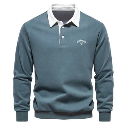 Sevanno | Polo Sweater with Refined Contrasts