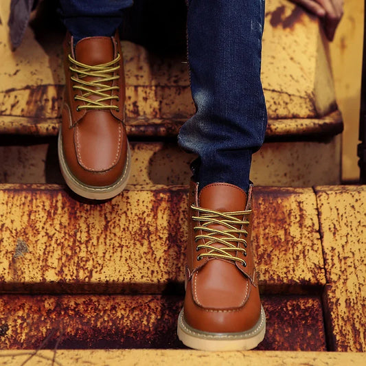 Sevanno | Retro Genuine Leather Boots