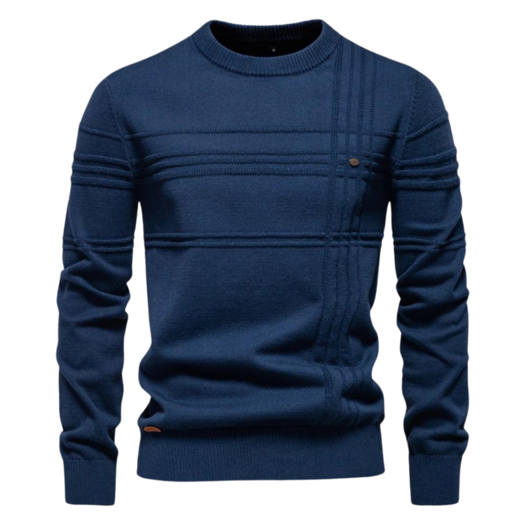 Sevanno | Elegant Men’s Sweater with Plaid Design