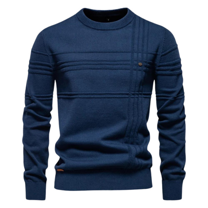Sevanno | Elegant Men’s Sweater with Plaid Design