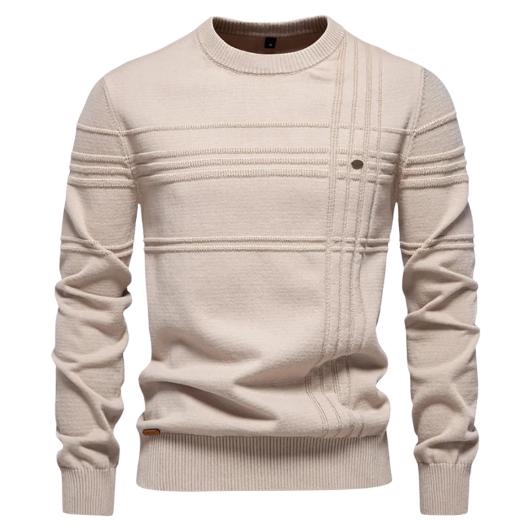 Sevanno | Elegant Men’s Sweater with Plaid Design